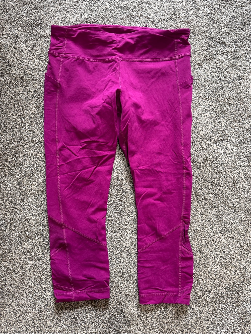 Magenta Active Crop Leggings